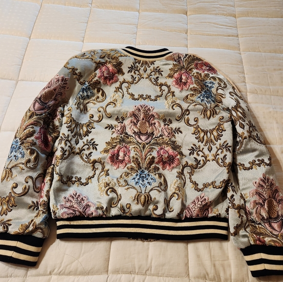 Brocade Bomber Jacket - Picture 4 of 5